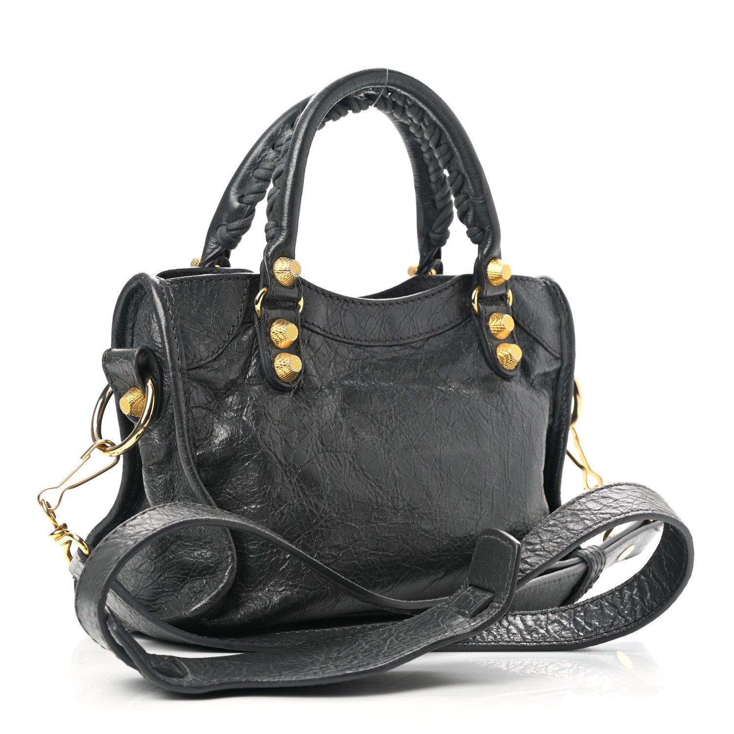 Balenciaga Agneau Giant 12 Gold Hardware Mini City Gris Fossile 3 of 12