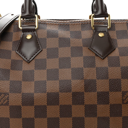 Louis Vuitton Damier Ebene Speedy Bandouliere 25 7 of 9