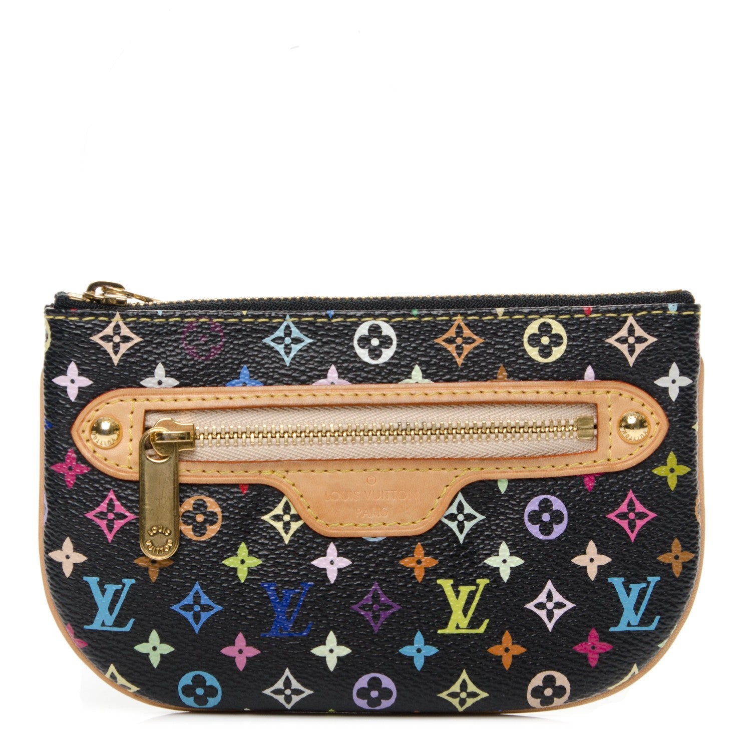 Louis Vuitton Monogram Multicolor Pochette Plate MM Black 1 of 7