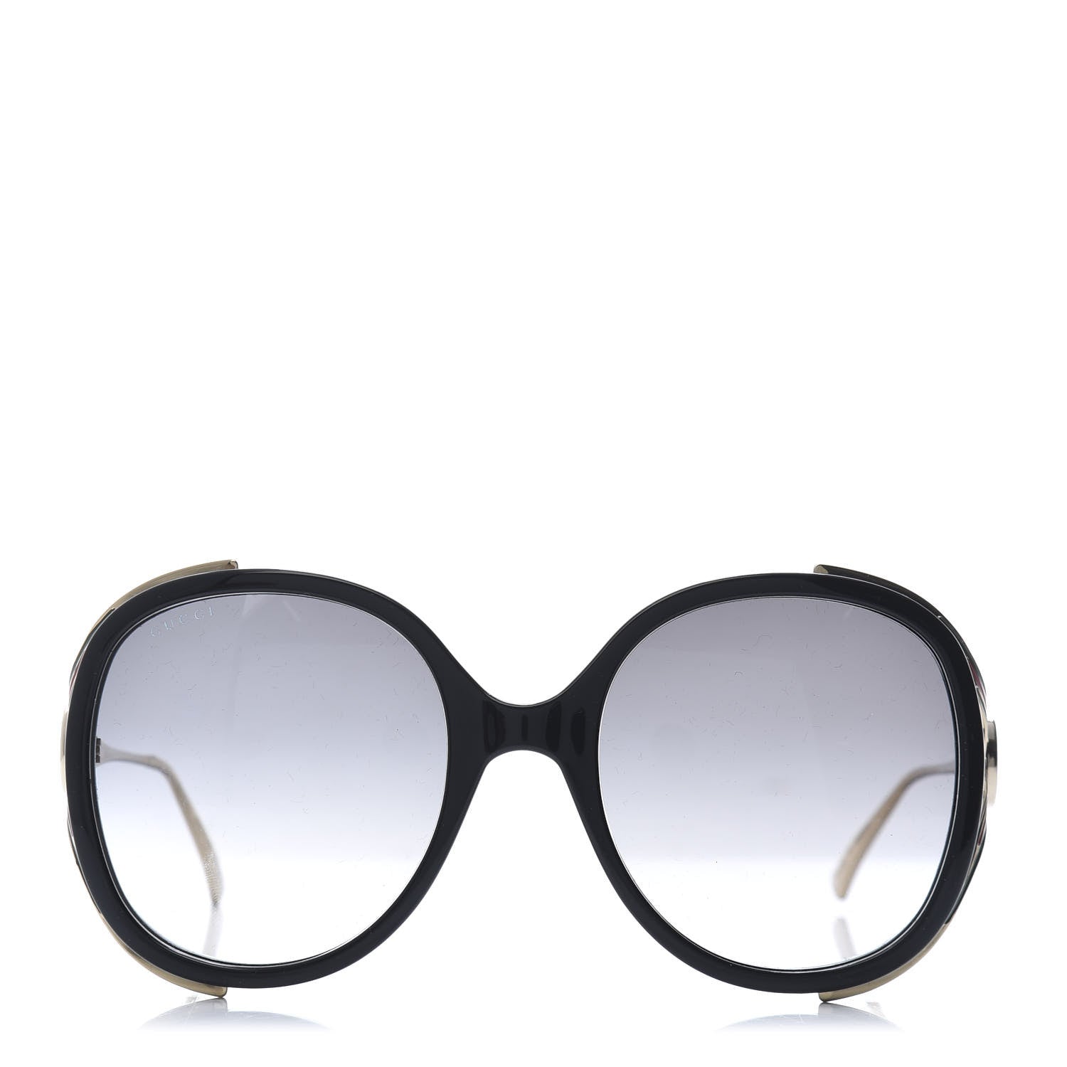 Gucci Round Frame Injected GG0226S Sunglasses Black 642694