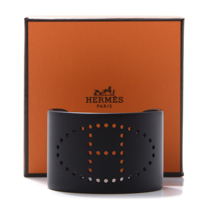 Hermes Aluminium Evelyne Sunset Cuff Bracelet T2 Black 4 of 4
