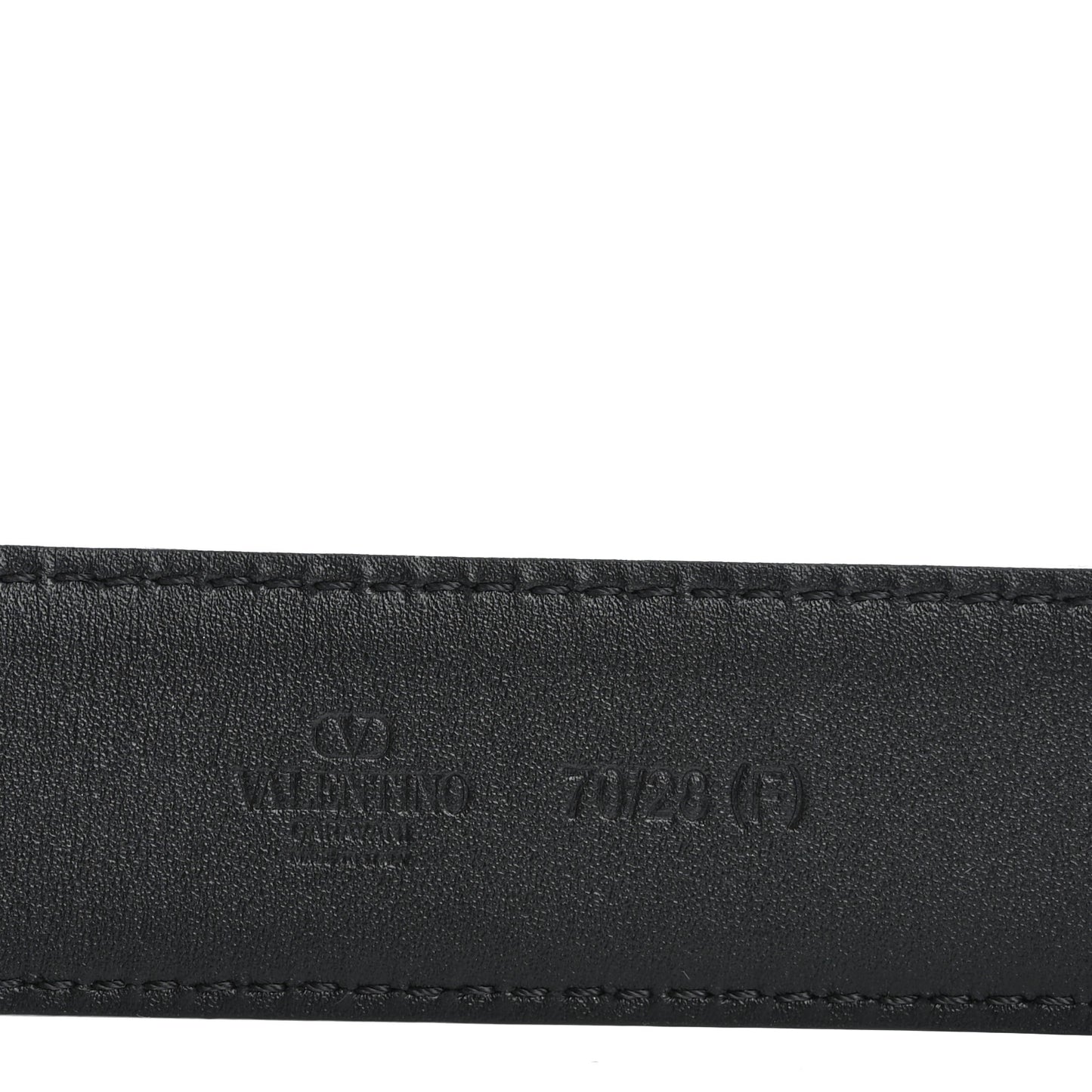 Calfskin VLogo The Bold Edition Belt 70 28 Black