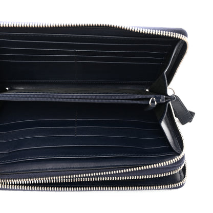 Gucci Microguccissima Zip Around Top Handle Travel Wallet Navy 6 of 9