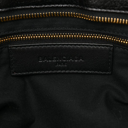 Balenciaga Chevre Gold Metallic Edge Hardware City Black 7 of 12
