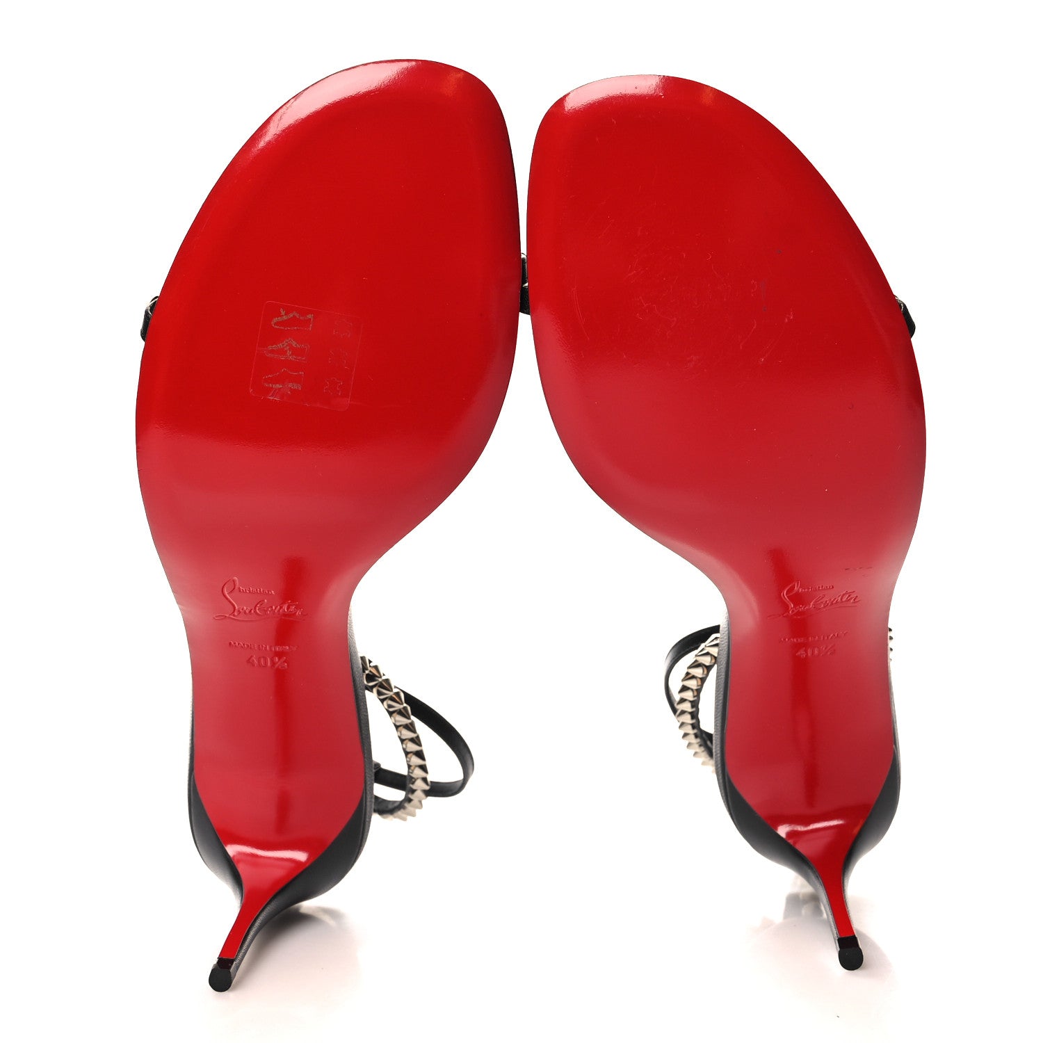 Christian Louboutin Kid Spiked So Me 70 Sandals 40.5 Black 5 of 8