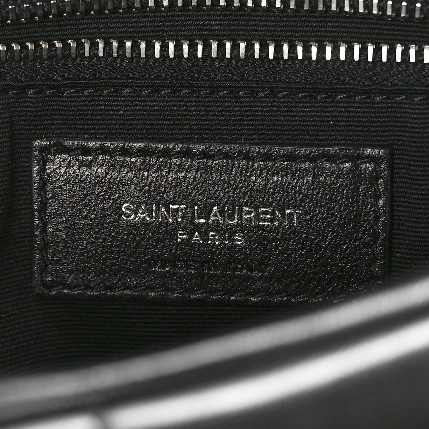 Lambskin Quilted Medium Loulou Puffer Monogram Chain Satchel Black