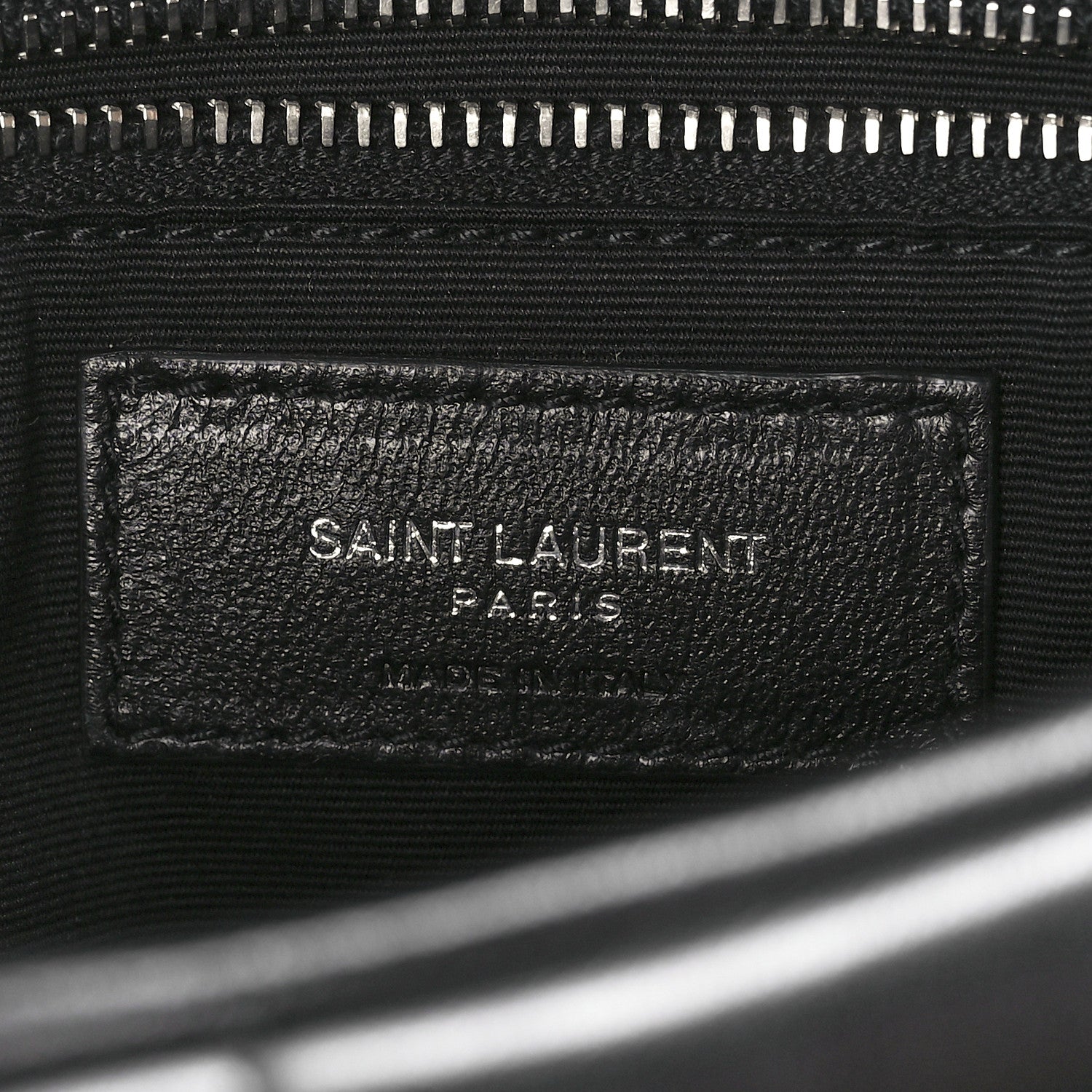 Saint Laurent Lambskin Quilted Medium Loulou Puffer Monogram Chain Satchel Black 7 of 12