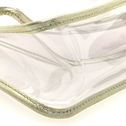 Chanel Metallic Lambskin PVC Medium Naked Flap Gold 8 of 9