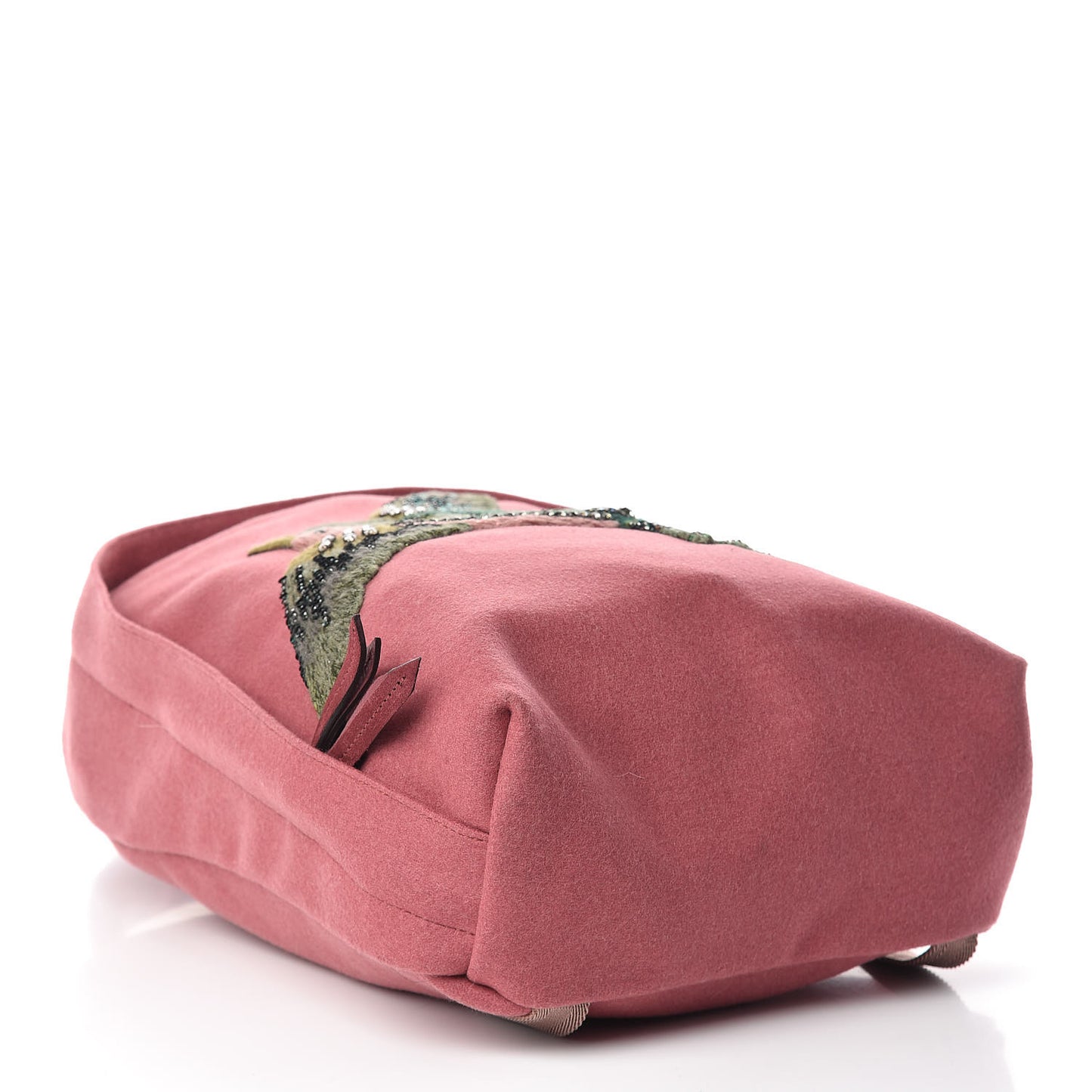 Wool Embroidered Sky Backpack Pink