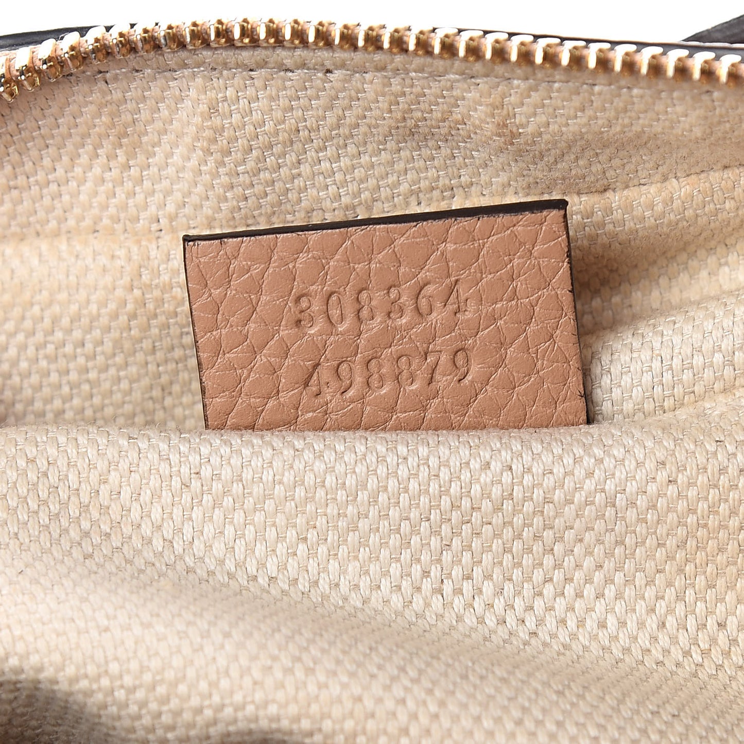 Pebbled Calfskin Small Soho Disco Bag Rose Beige