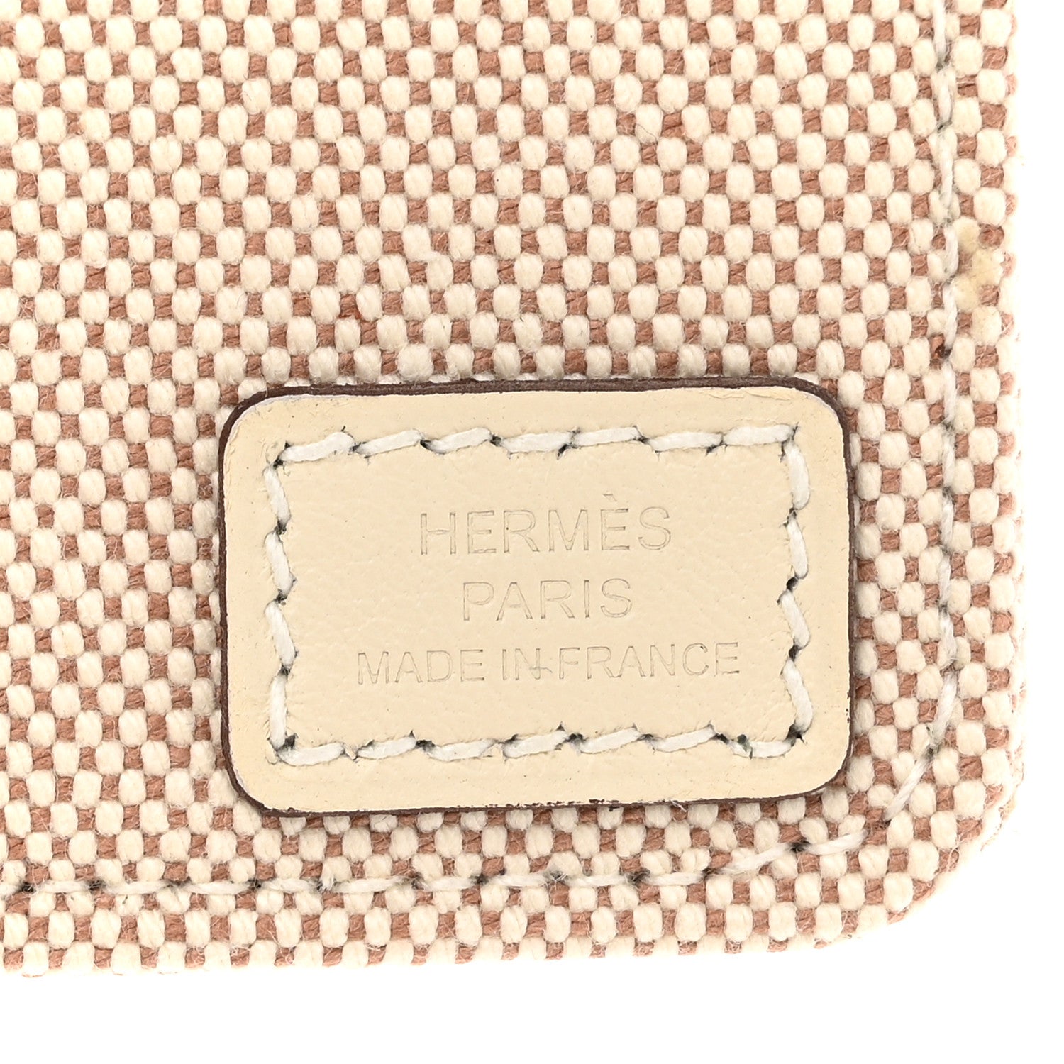 Hermes Military Toile Canvas Swift Steeple 28 Bag Ecru Gold 6 of 11