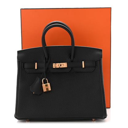 Hermes Togo Birkin 25 Black 11 of 11