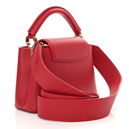 Louis Vuitton Taurillon Mini Capucines Scarlet 3 of 9