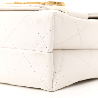 Chanel Calfskin Quilted Small Enchained Flap White 10 of 12