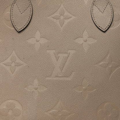 Louis Vuitton Empreinte Monogram Giant Neverfull MM Tourterelle 9 of 17