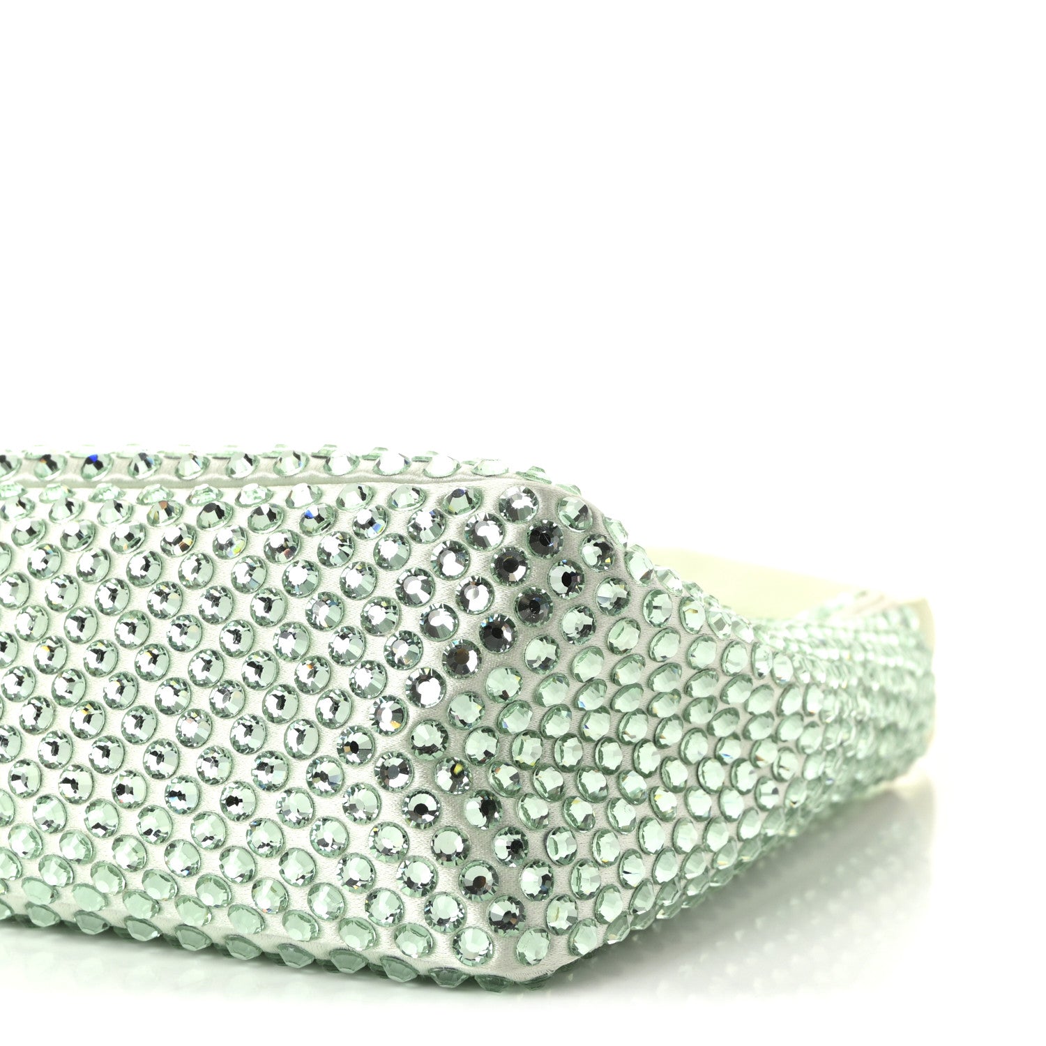 Prada Satin Crystal Mini Re-Edition 2000 Bag Acqua 9 of 9