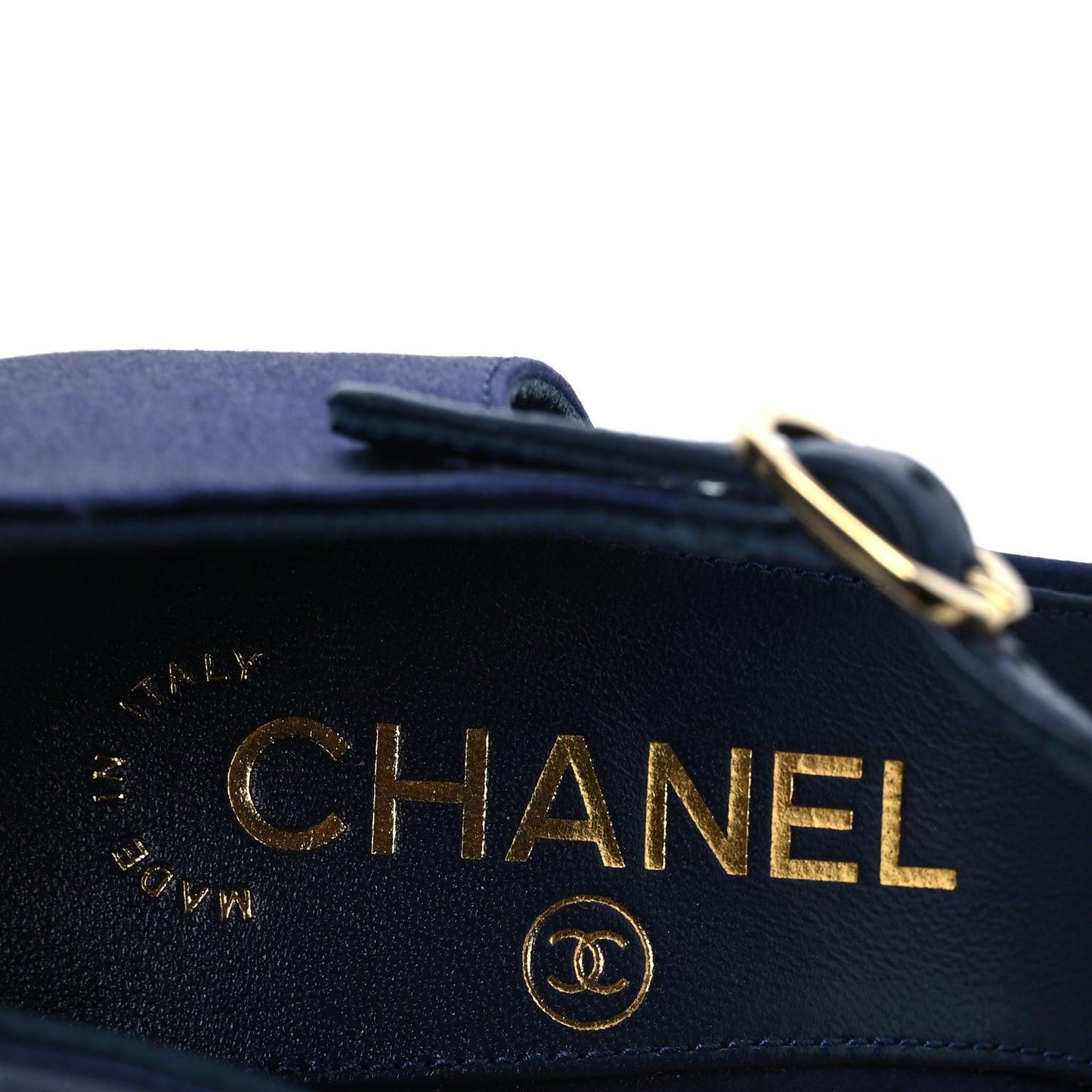 Satin Pearl Sandals 36 Dark Blue