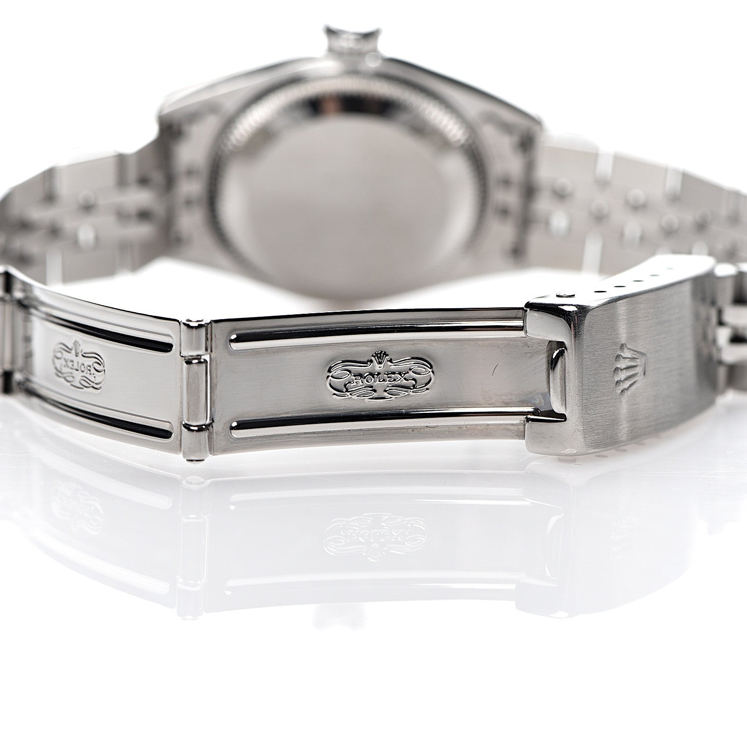 Rolex Stainless Steel 18K White Gold 26mm Oyster Perpetual Datejust Watch White Roman 69174 5 of 7