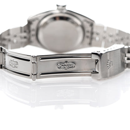 Rolex Stainless Steel 18K White Gold 26mm Oyster Perpetual Datejust Watch White Roman 69174 5 of 7