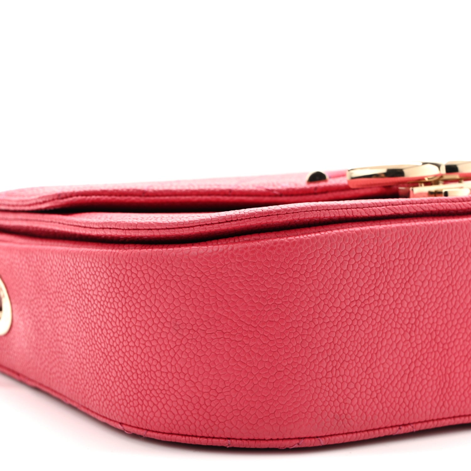 Chanel Grained Calfskin Quilted Small Cuba Top Handle Flap Pink 9 of 10