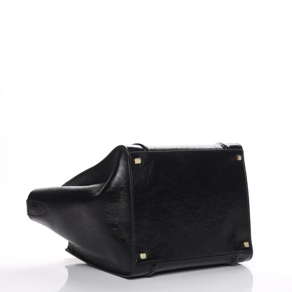 Celine Shiny Goatskin Medium Phantom Luggage Black 4 of 7