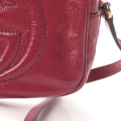 Gucci Soft Patent Small Soho Disco Bag Bright Bougainvillea 16 of 18
