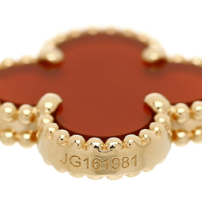 Van Cleef & Arpels 18K Yellow Gold Carnelian 5 Motifs Vintage Alhambra Bracelet 3 of 5