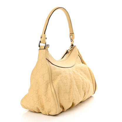 Gucci Guccissima Small D Gold Ring Shoulder Bag Yellow 3 of 14