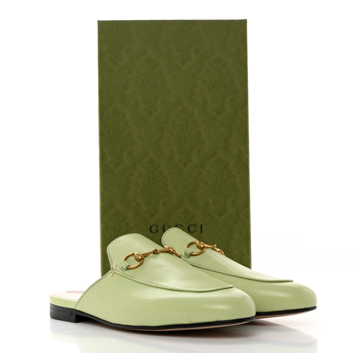 Malaga Kid Womens Princetown Slippers 39 Pistachio Green