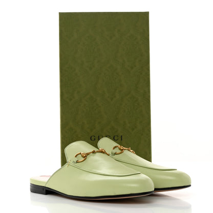 Gucci Malaga Kid Womens Princetown Slippers 39 Pistachio Green 9 of 9