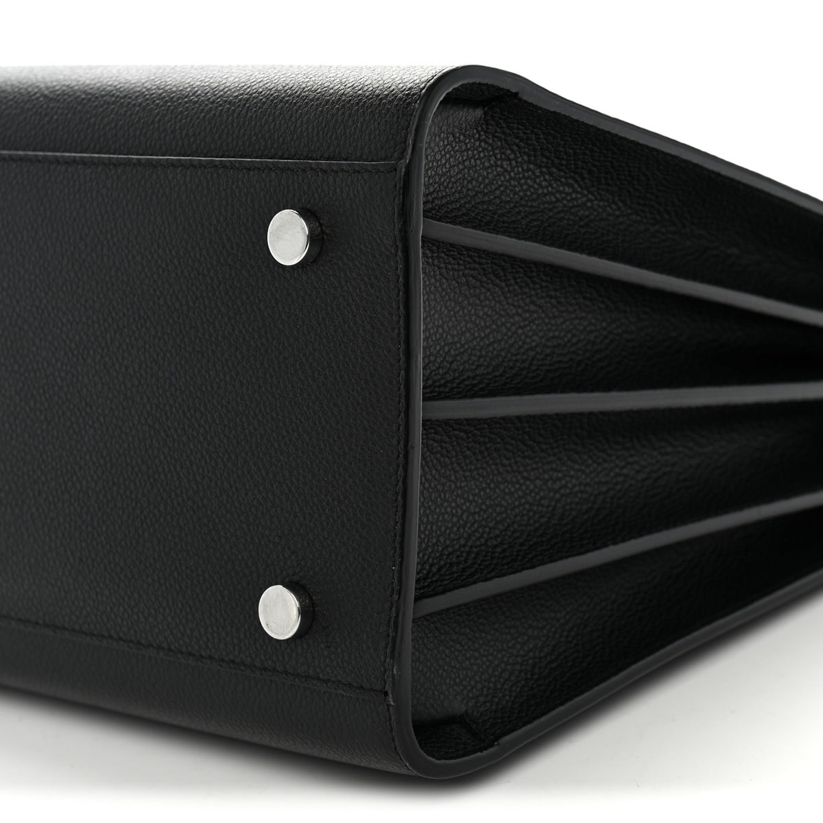 Grained Calfskin Small Sac De Jour Black