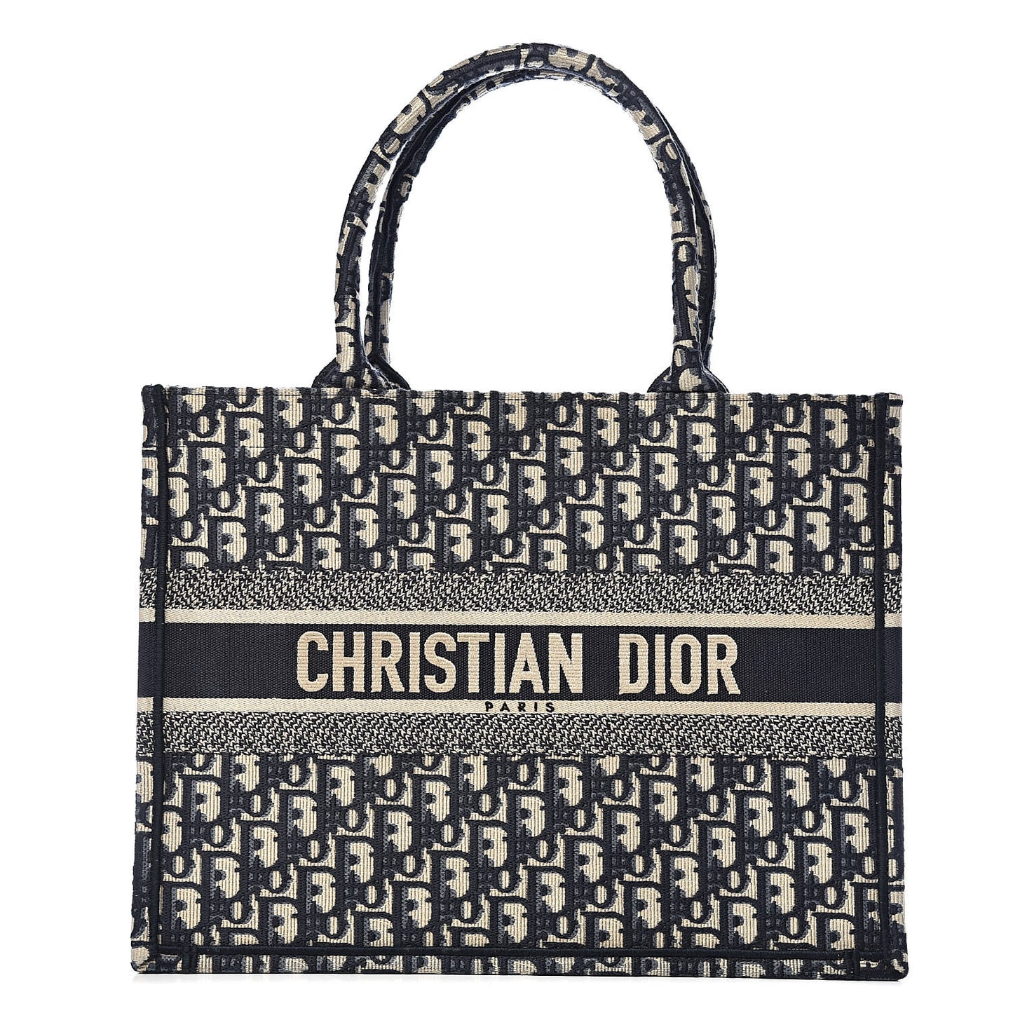 Oblique Medium Book Tote Blue Multicolor