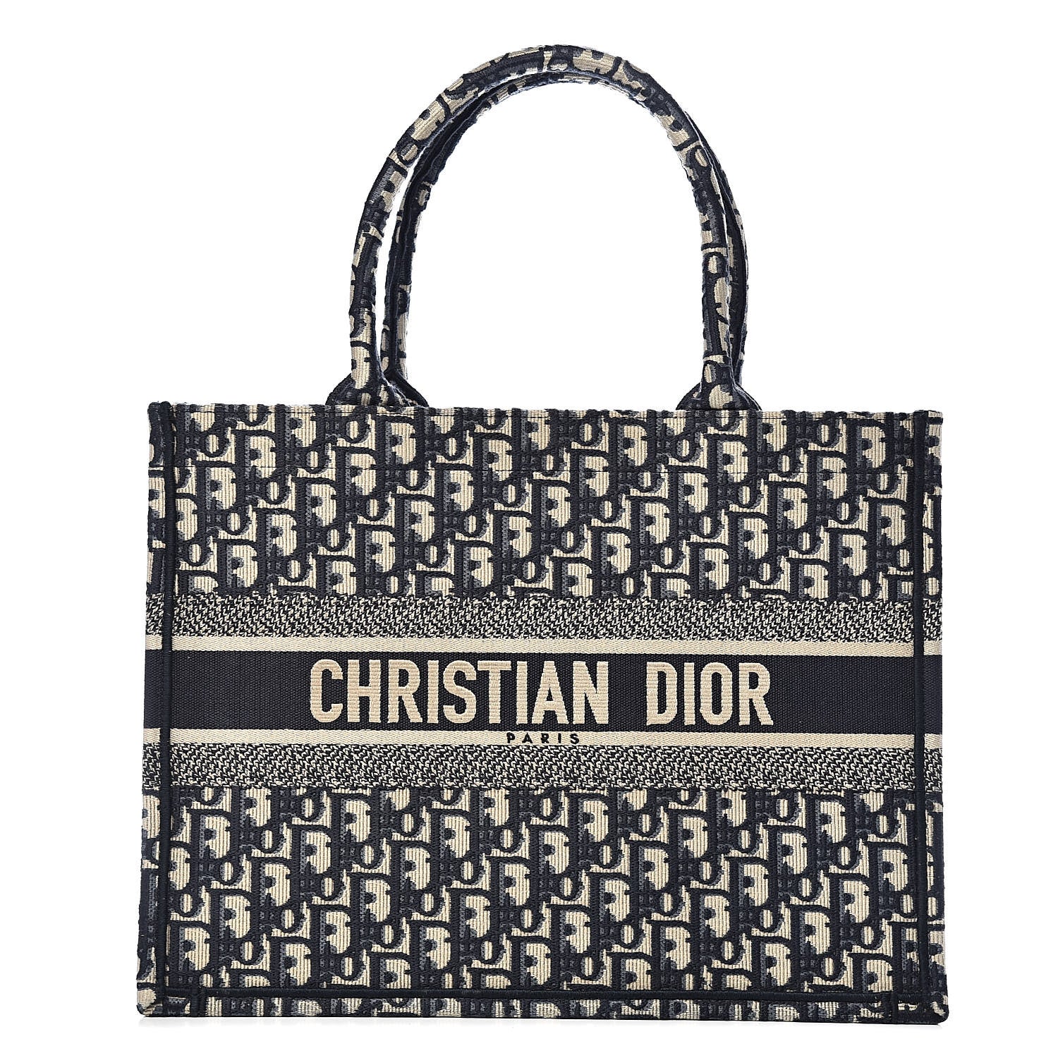 Christian Dior Oblique Medium Book Tote Blue Multicolor 1 of 11