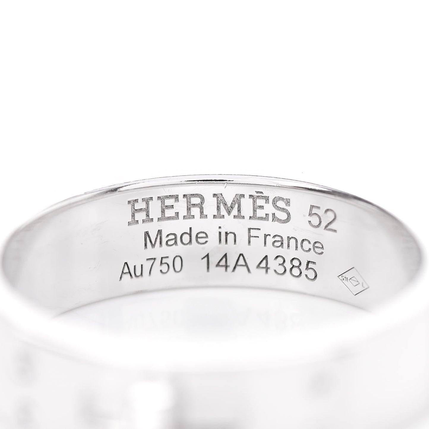 18K White Gold Diamond PM Kelly Ring 52 6