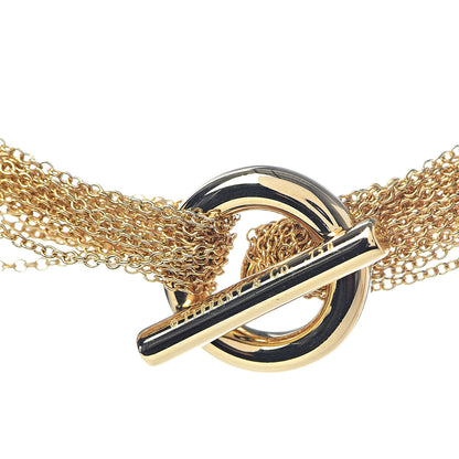 Tiffany 18K Yellow Gold Heart Mesh Toggle Necklace 5 of 6
