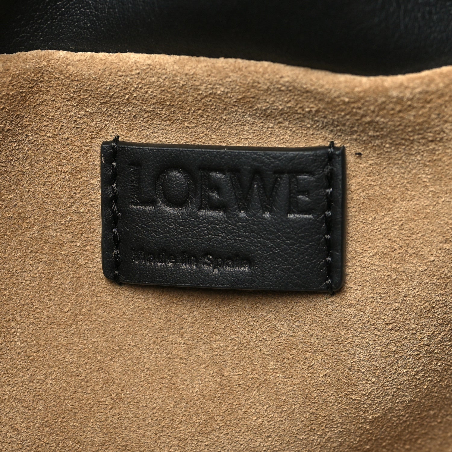 Loewe Calfskin Mini Flamenco Knot Clutch Black 6 of 9