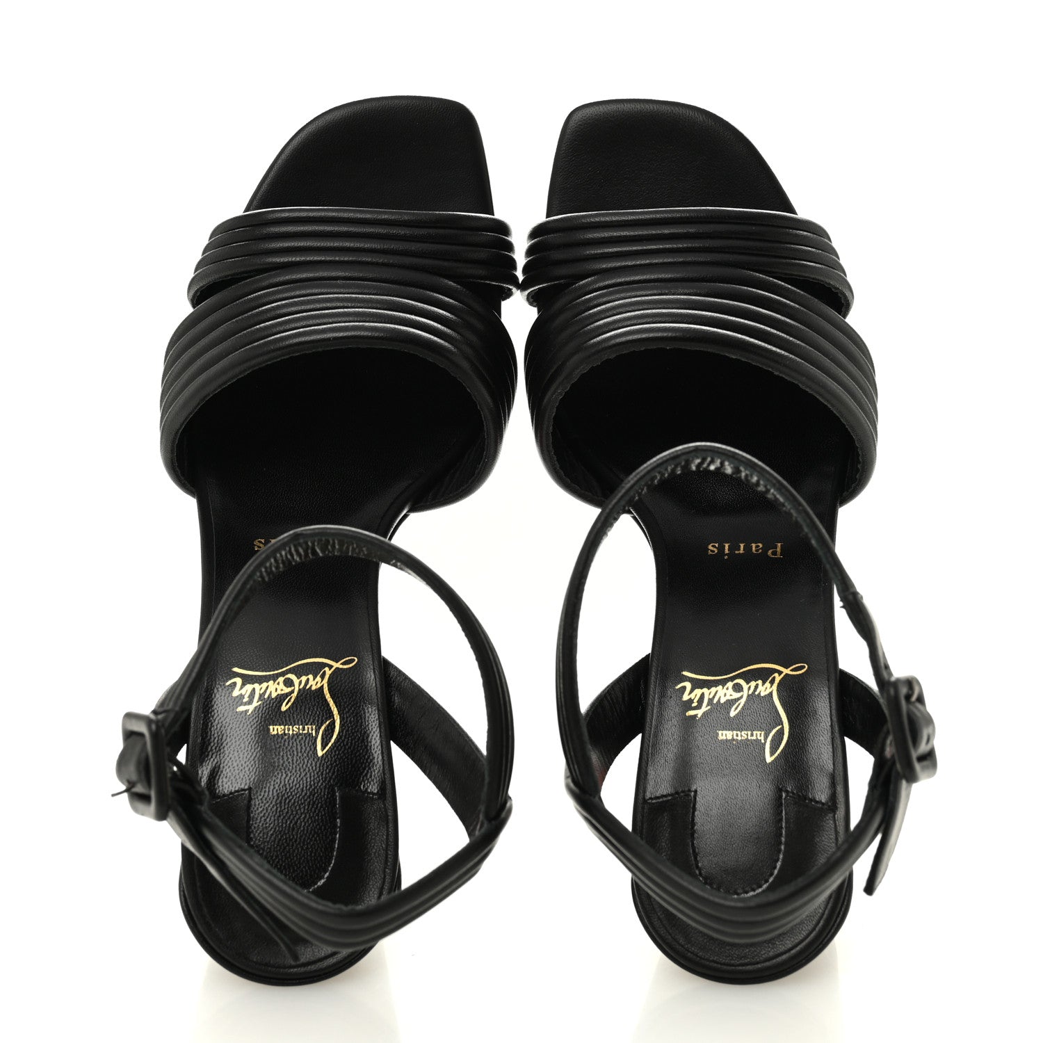 Christian Louboutin Nappa Manola 85 Sandals 39 Black 2 of 9