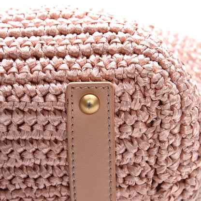 Chanel Straw Raffia Tote Pink 13 of 16
