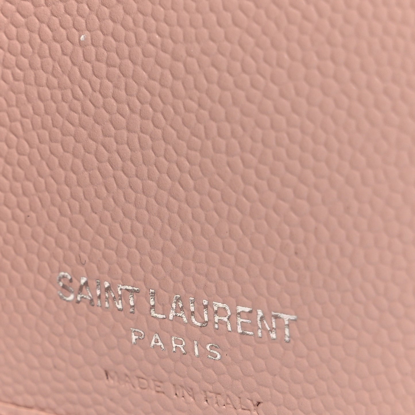 Grain De Poudre Matelasse Chevron Monogram Compact Zip Around Wallet Pink