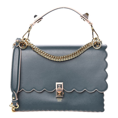 Fendi Vitello Liberty Scalloped Studded Kan I Shoulder Bag Amazzonia 1 of 10
