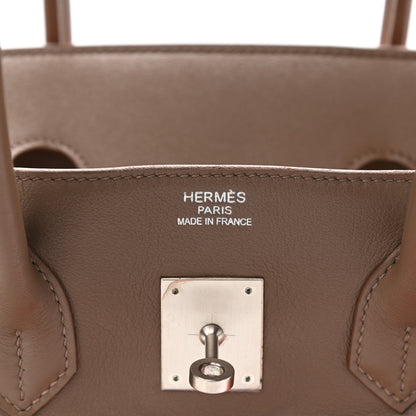Hermes Taurillon Clemence Swift Tri-Color Birkin 35 Rose Jaipur Argile Etoupe 6 of 11