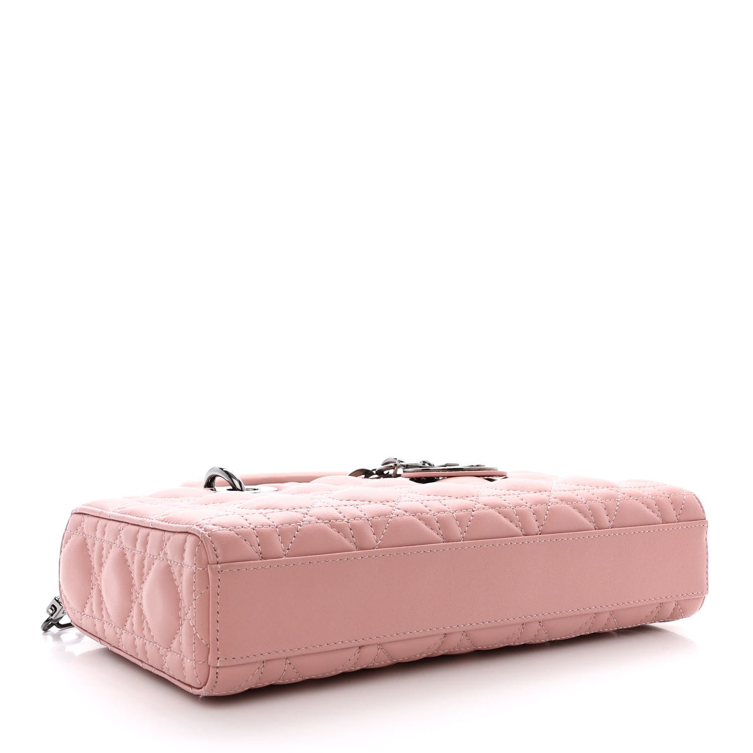 Christian Dior Lambskin Cannage Medium Lady D-Joy Old Rose 4 of 13