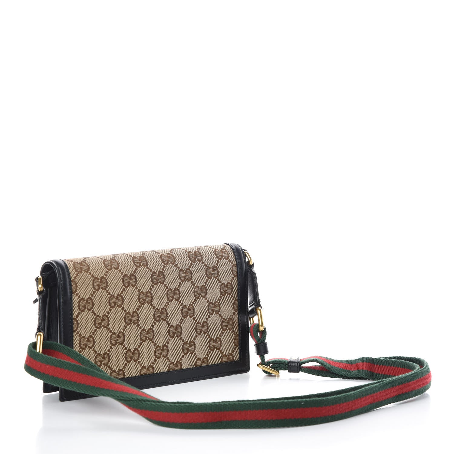 Gucci Monogram Lady Web Convertible Wallet Black 3 of 10