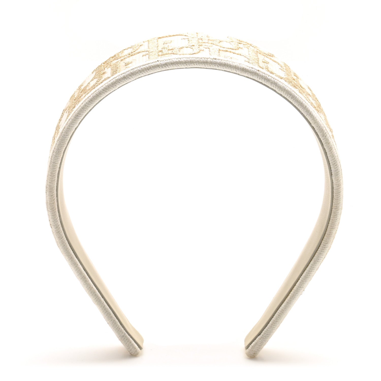 Christian Dior Oblique Headband Dore 1 of 6