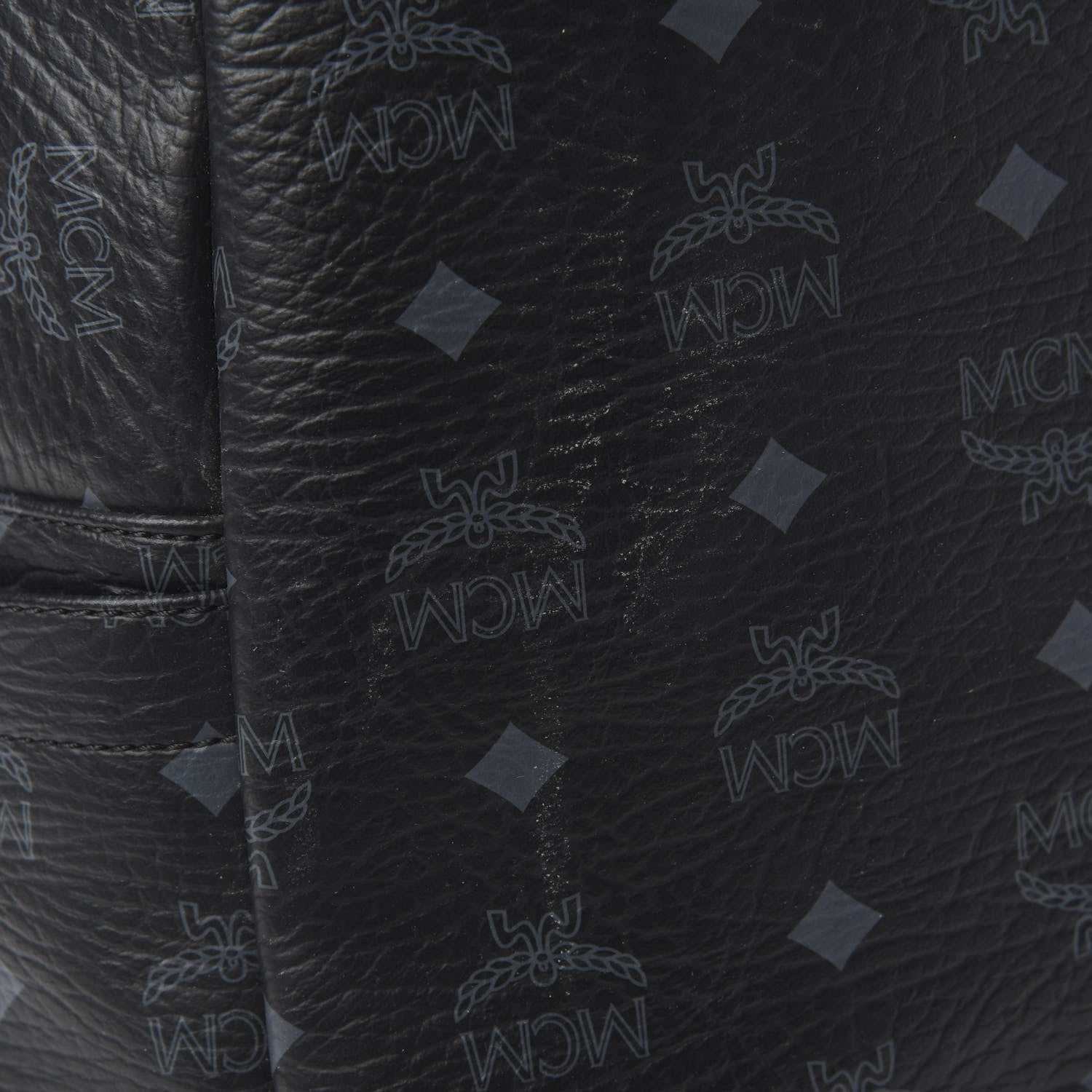 MCM Visetos Medium Sprinkle Stud Stark Backpack Black 9 of 15