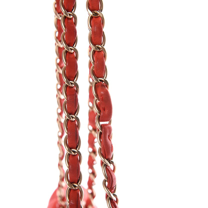 Chanel Lambskin Quilted Medium Double Flap Red 14 of 15