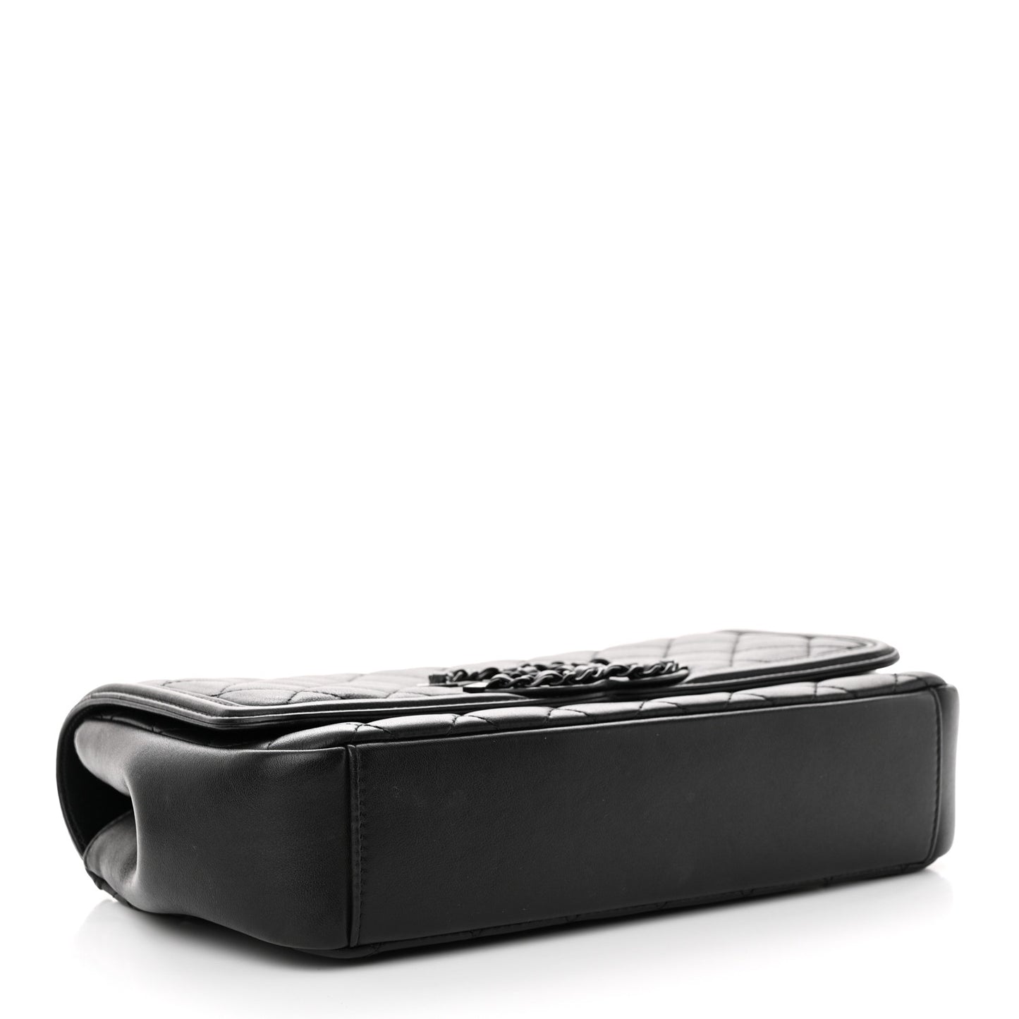 Lambskin Quilted Medium CC Filigree Flap Black