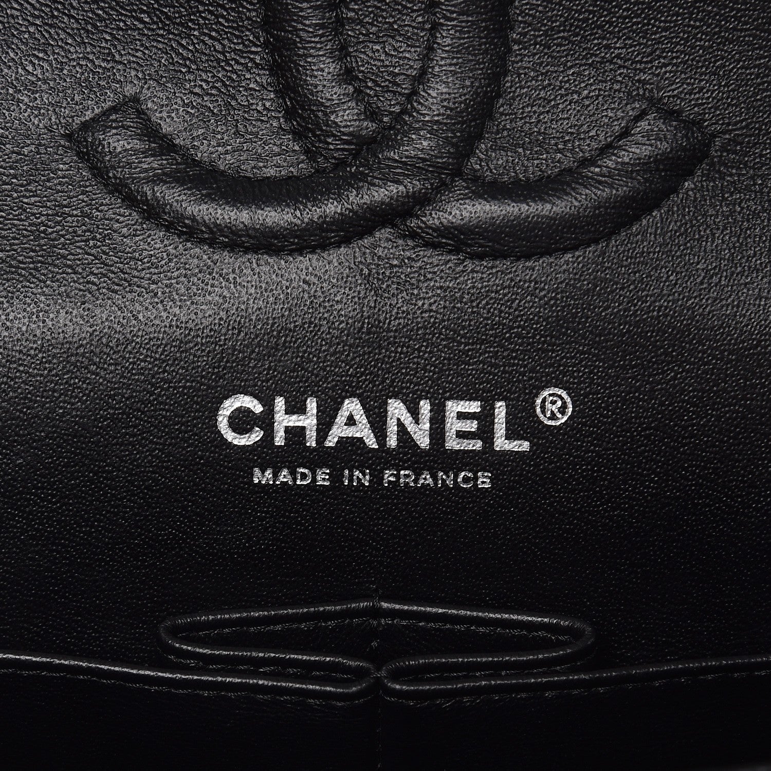 Chanel Striated Patent Quilted Medium Double Flap Black 7 of 9
