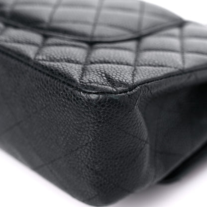 Chanel Caviar Quilted Medium Double Flap Black 10 of 22
