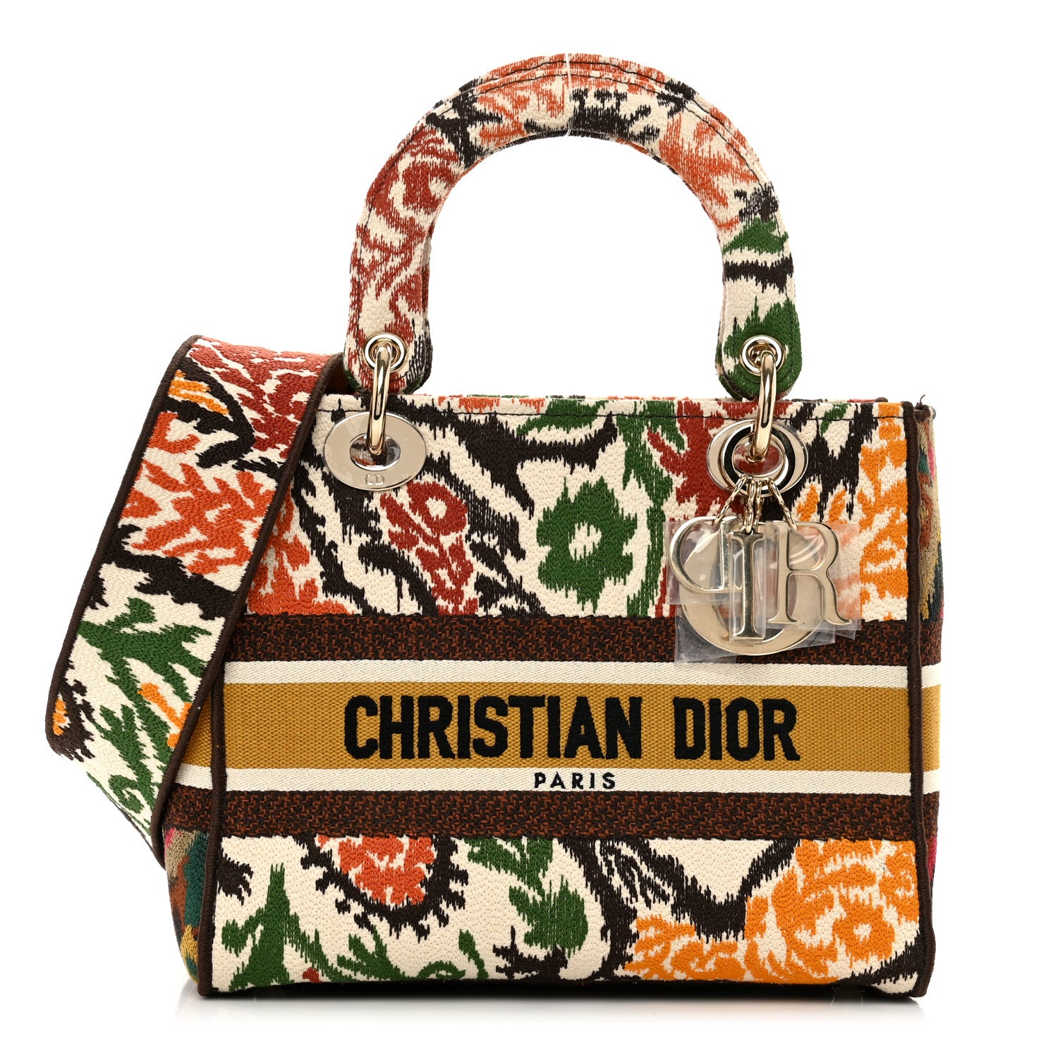 Christian Dior Canvas Embroidered Small Paisley Lady Dior Multicolor 1 of 9